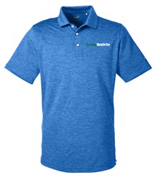 Men's Puma Heather Polo - Blue (3XL & 4XL available)