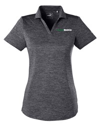 Women's Puma Heather Polo - Black