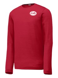 Red Long Sleeve Vintage T-shirt